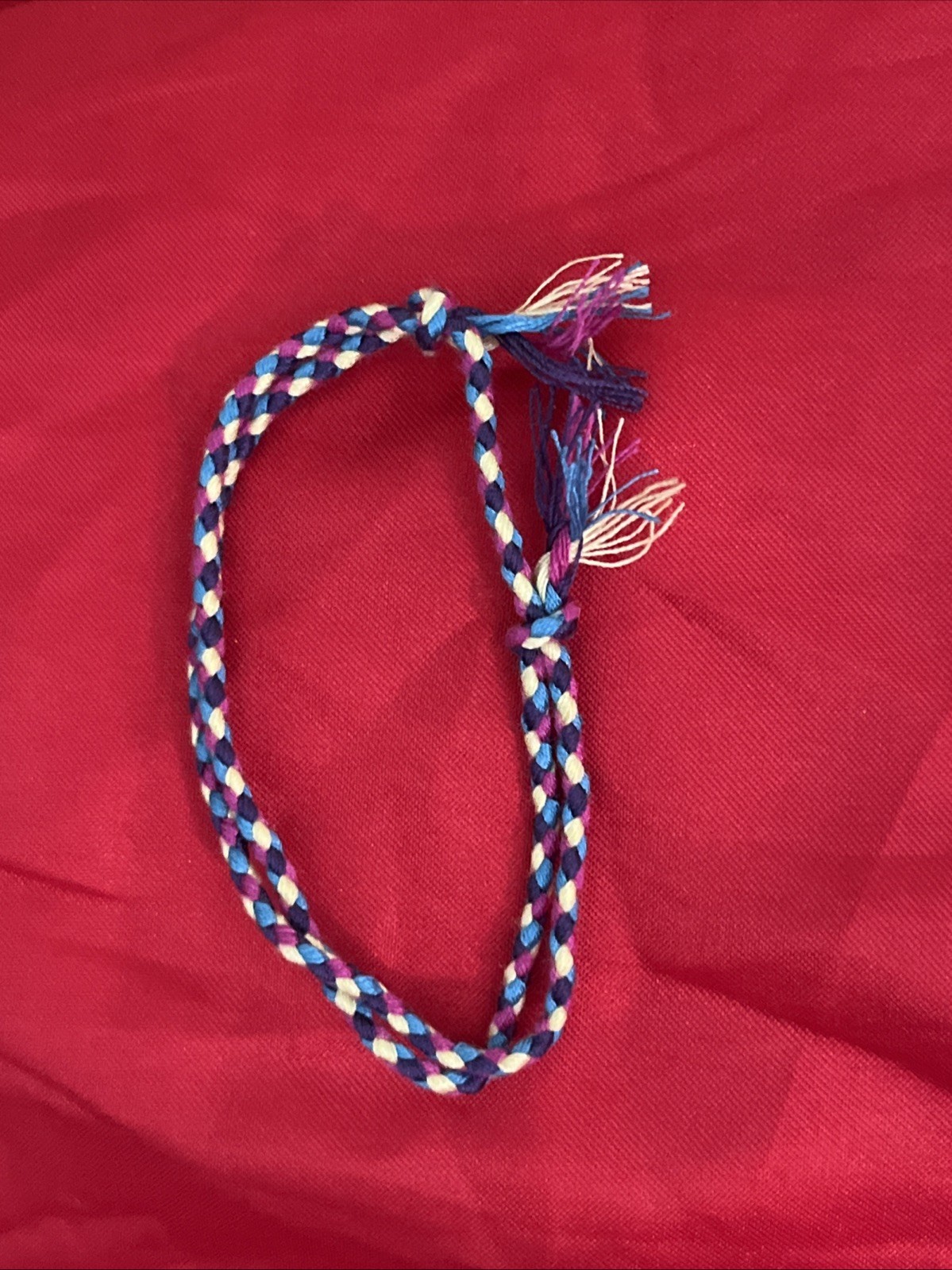 NEW BOHO BRAID THREAD FRIENDSHIP BRACELET ADJUSTABLE BLUE LIME PURPLE PLUM NIP