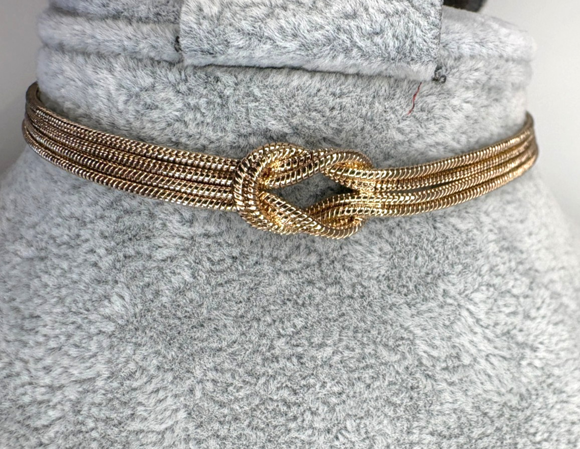 Banana Republic Goldtone Multi Four Strand Infinity Bracelet NWT