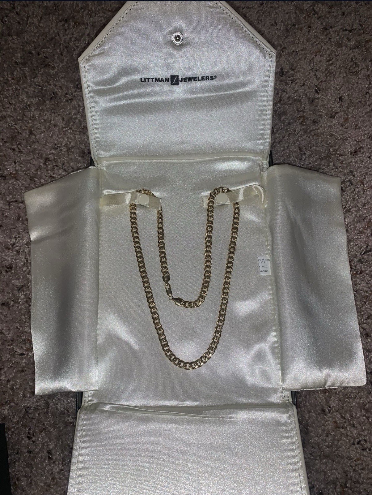 Littman Jewelers 10K Yellow Gold 22in Curb Link Chain Necklace Lobster