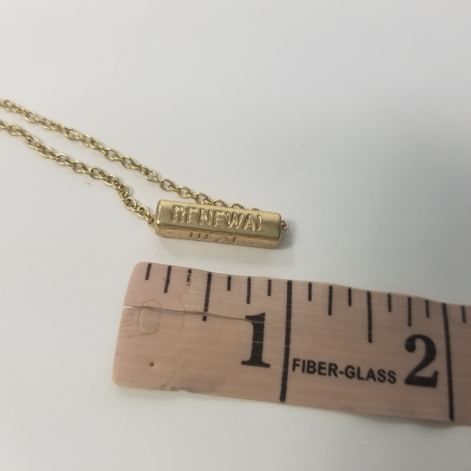 HEAL BALANCE STRENGTH RENEWAL Necklace – Inspirational Gold Tone NRQ