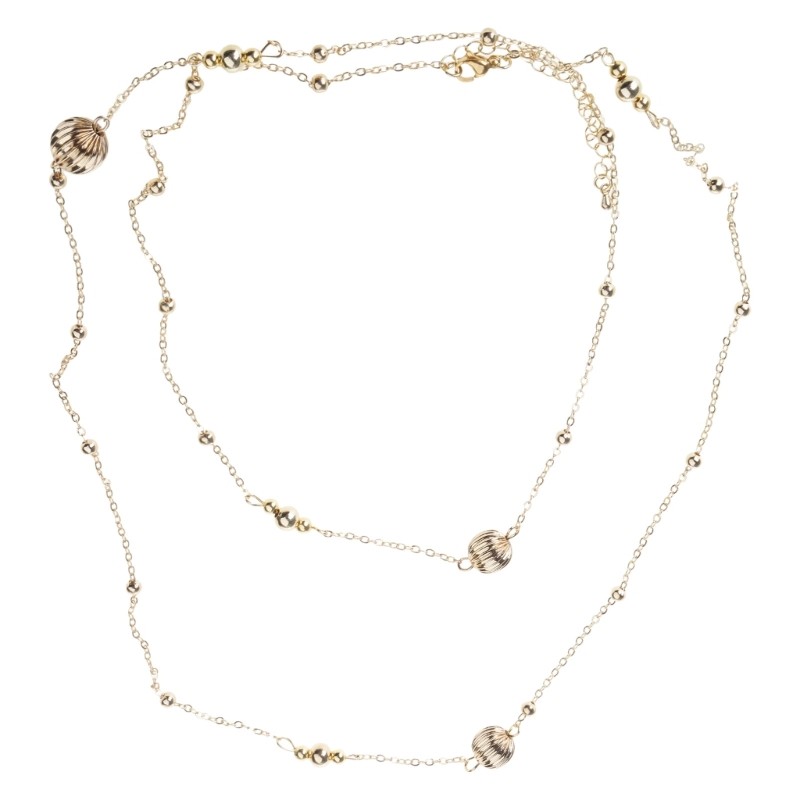 Elegant Layered Pumpkin Beads Necklace Adornment for Casual and Formal Occasions