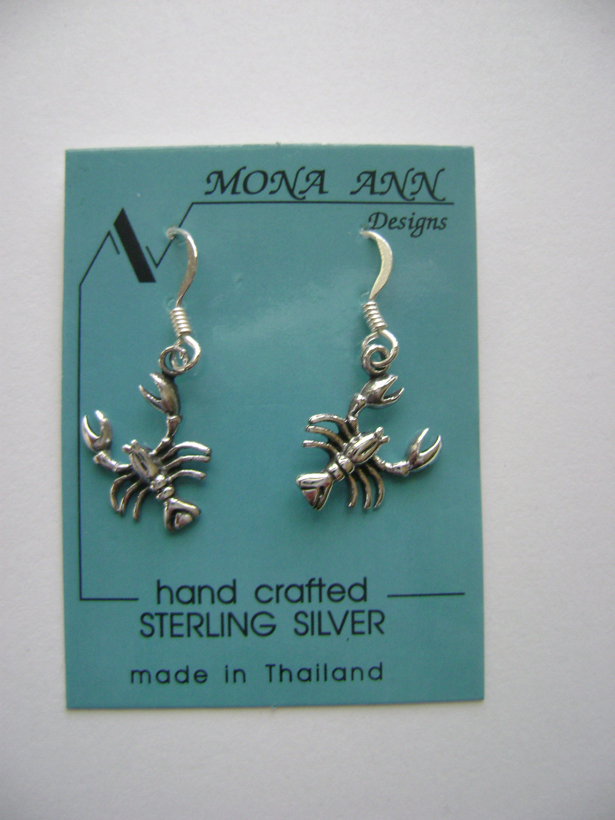 Sterling Silver Lobster Hook Earrings New