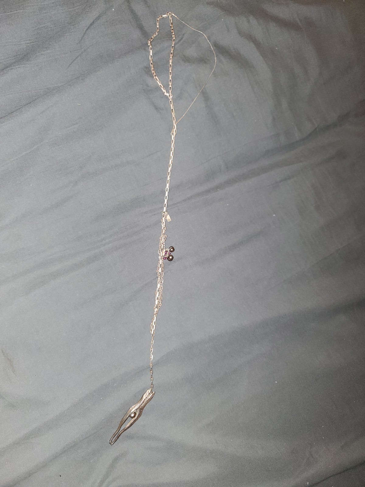 Necklace/Lariat of Baculum/Penis Bone By Levi Palmer
