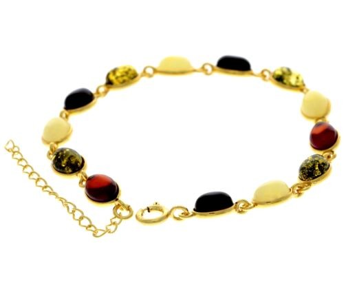 Classic 925 Sterling Silver Gold Plated with 22 Carat gold 19 cm + 4.5 cm Link B
