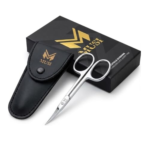 Cuticle Scissors Extra Fine Curved – 3.5” Stainless Steel Grooming Nail