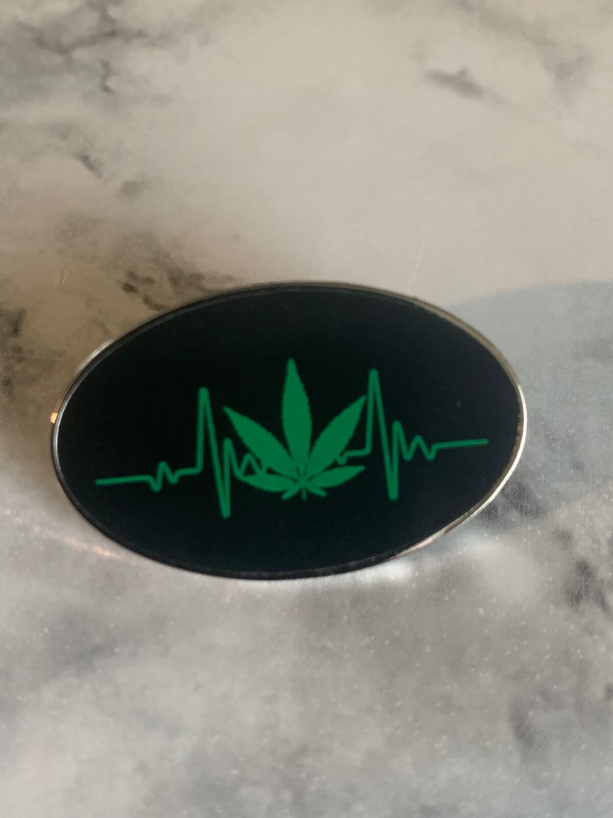 Marijuana Pot Green Leaf Pin Ships With A Tracking Number