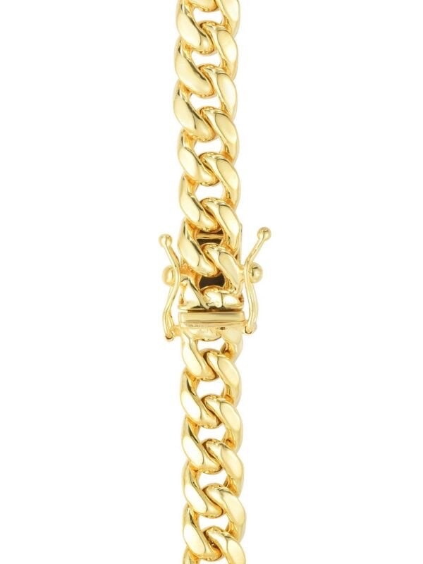 Real 14k Yellow Gold 6mm Royal Miami Cuban Link 22″ Chain Necklace Box Lock