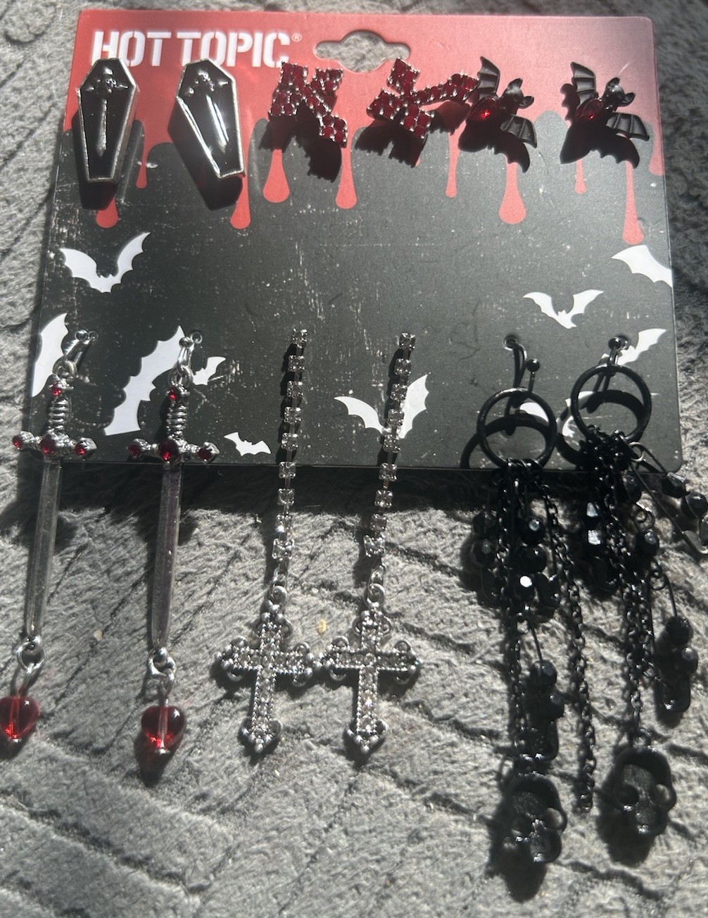 Hot Topic Goth Dagger Earring Set