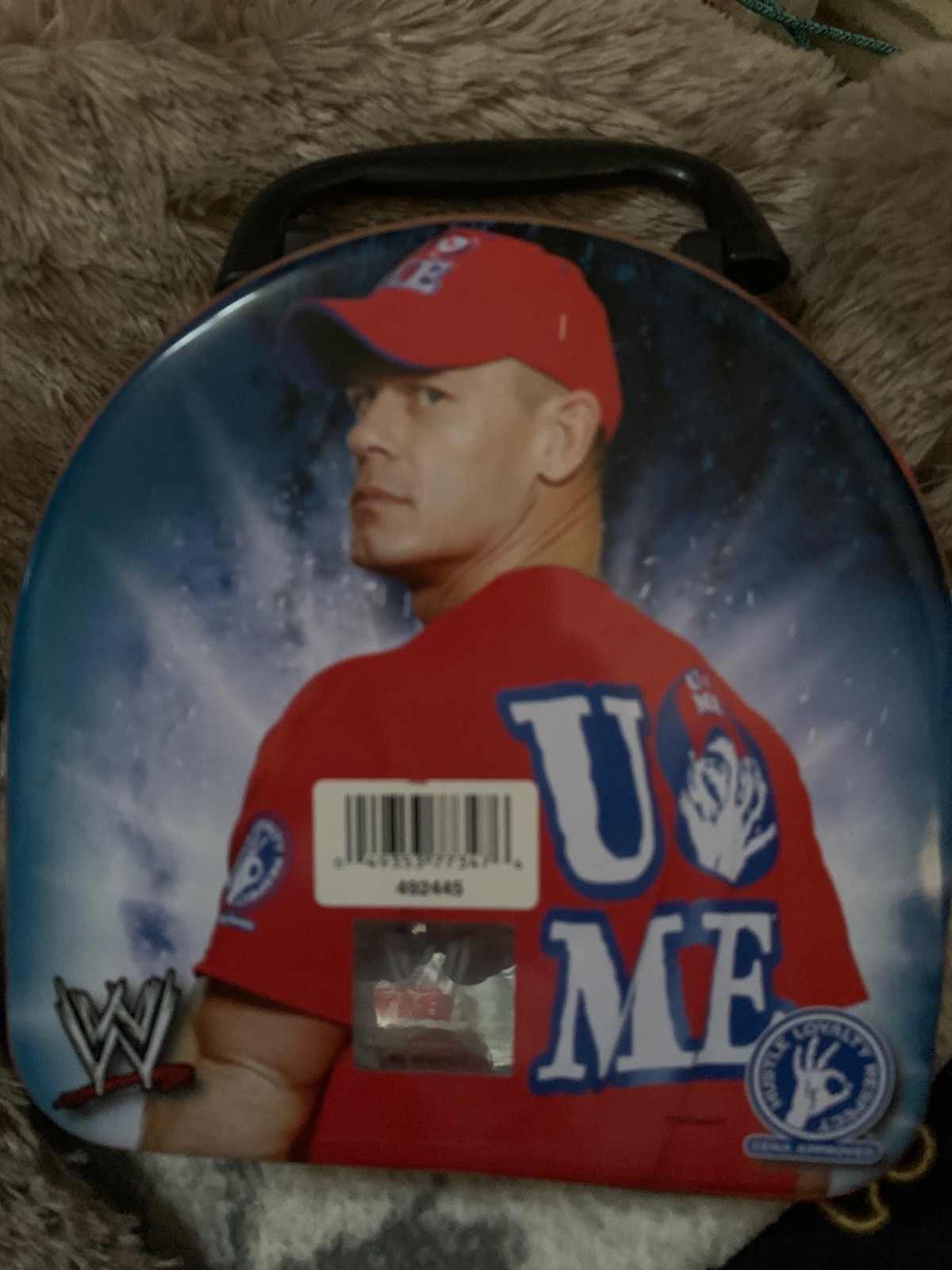 2011 Jon Cena digital watch and wrist band in metal tin with Handle