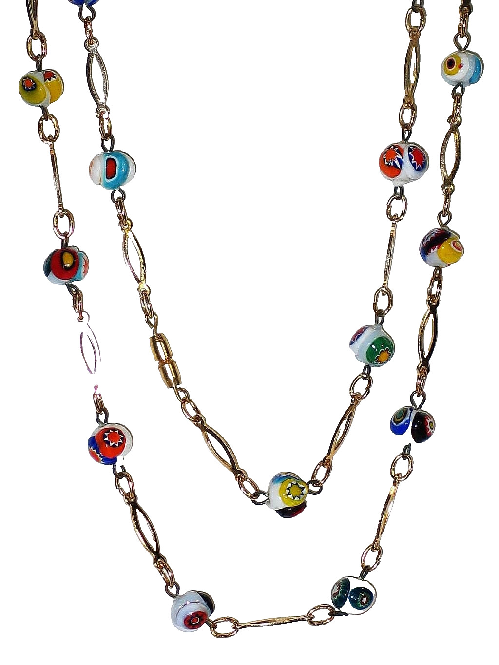 Murano Glass Necklace, Matinee Length, 24 Inches, 61 cm