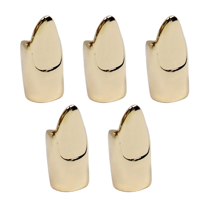 5 Pack Multifuntional Nail Rings Easy to Wear Manicure Jewelry Finger Tip Rings