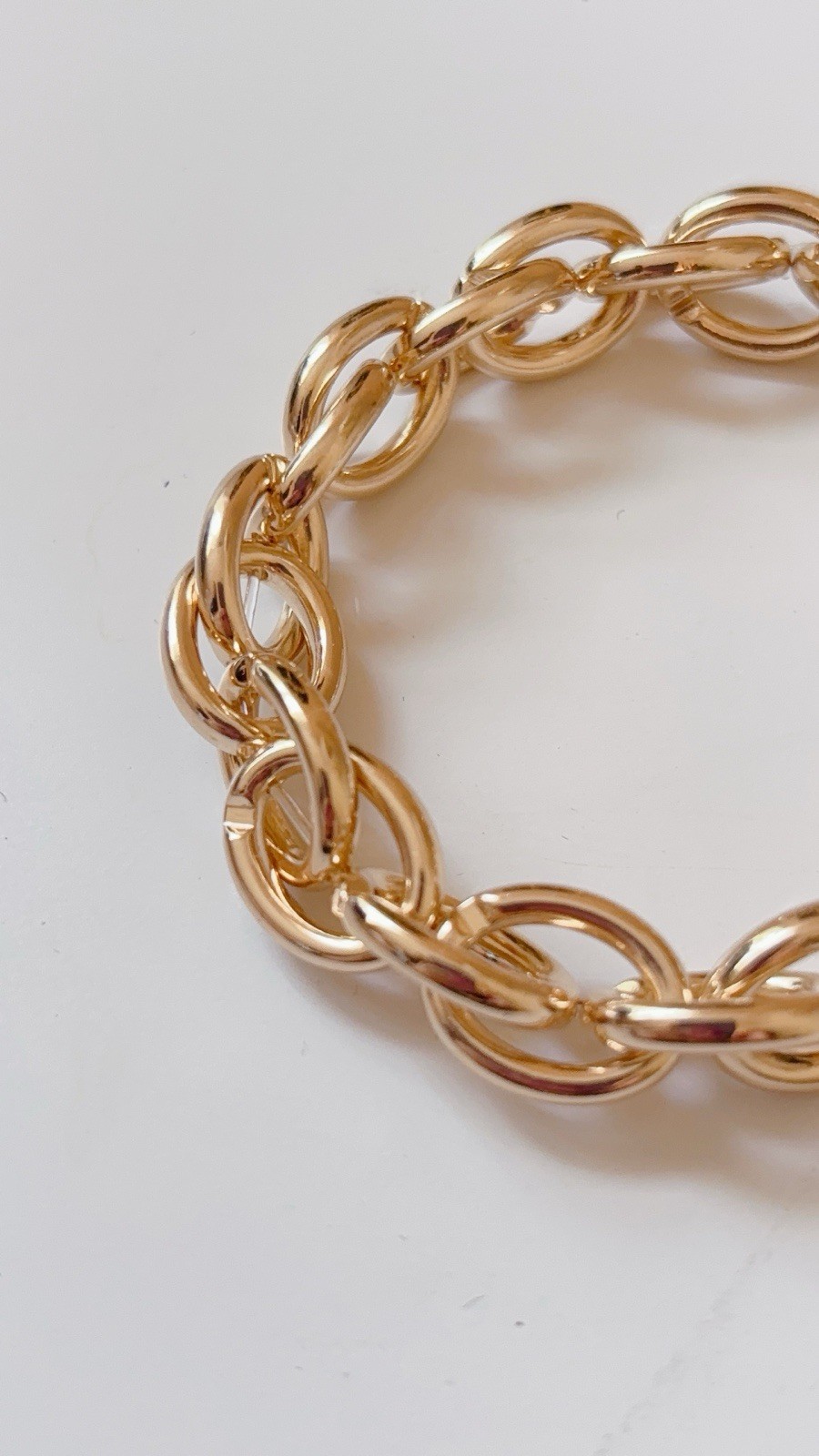 Chunky Gold Chain Link Bracelet – Large Bold Statement Jewelry
