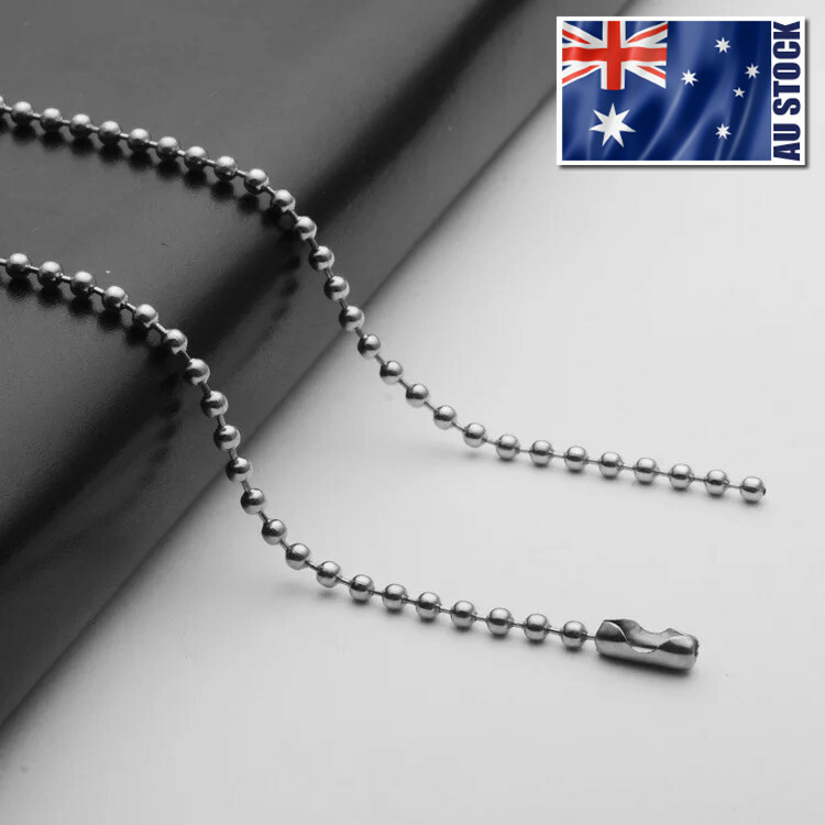 Wholesale 316L Stainless Steel Ball Bead Necklace Chain For Pendants 16″ – 36″