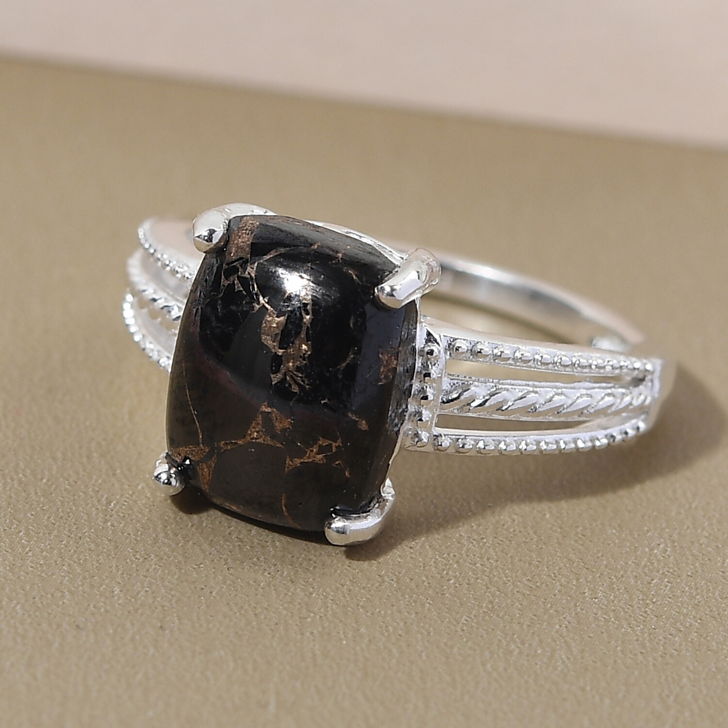 Lab-Created Black Shungite Solitaire Ring 925 Sterling Silver 2.50ctw Sz 9 NEW
