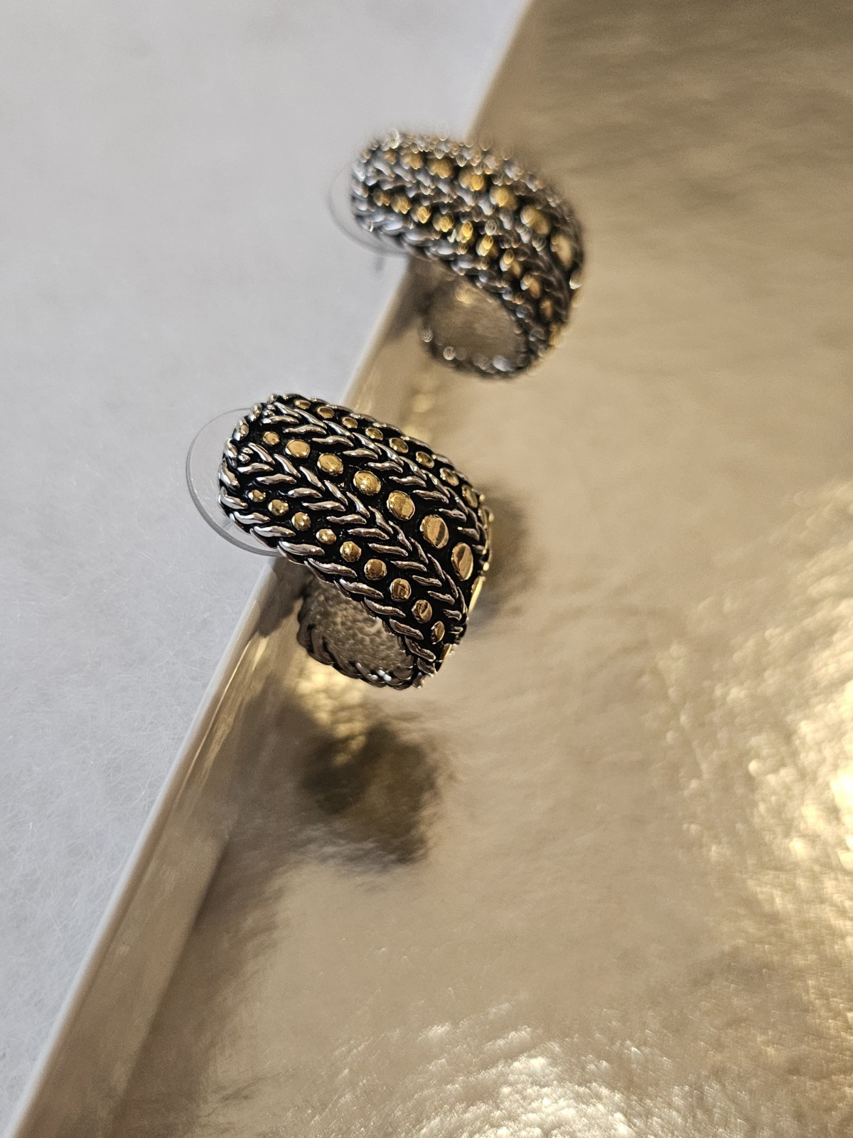 Jewels by Park Lane ENTOURAGE earrings in silver and gold