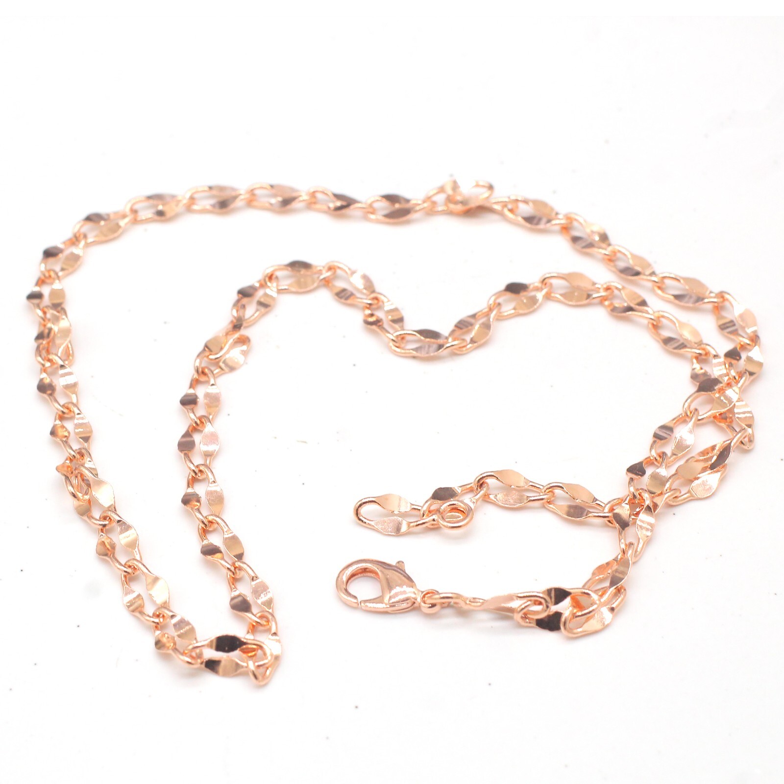 Pure Solid Copper Cube Chain Design Women And Men Chain Necklace Copper CPN19