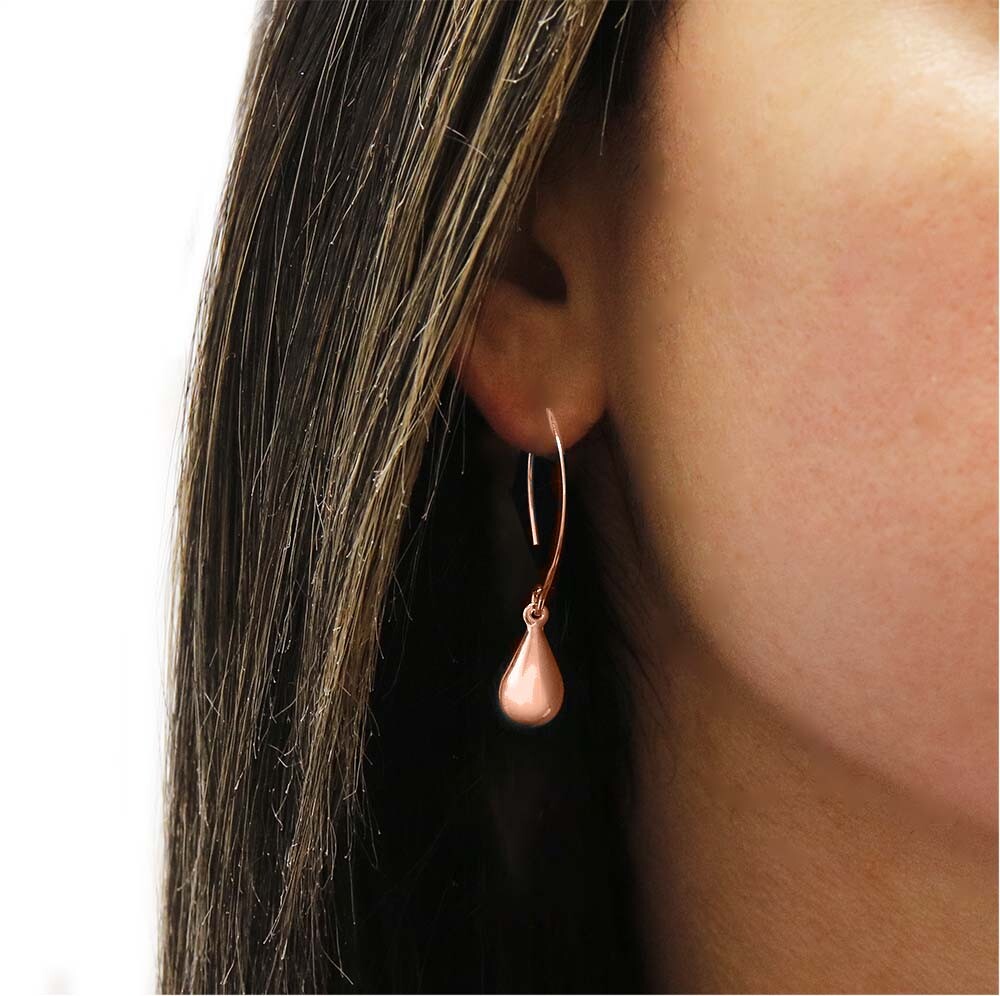 925 Sterling Silver Teardrop Dangle Earrings For Women