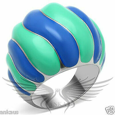 Elegant Design Epoxy Fashion Ring No Stone Size 5 6 Tk264