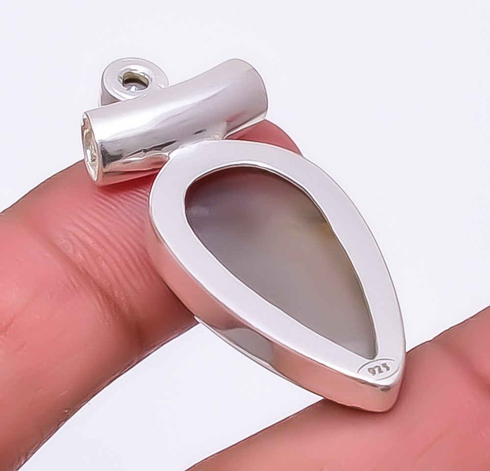 Moonstone – Sri Lanka 925 Sterling Silver Pendant 1.56″ P972811, Christmas Gift