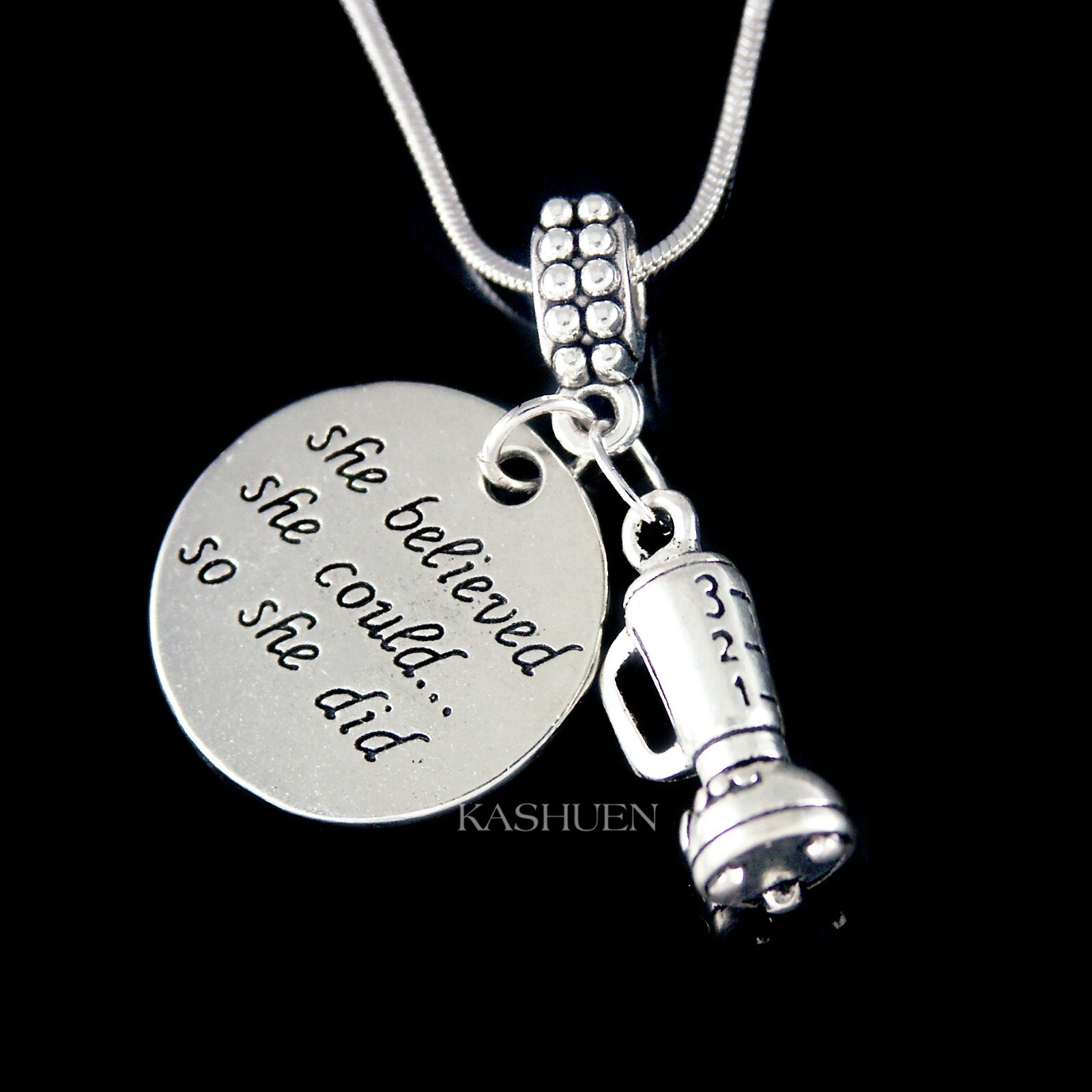 Weight Watchers ~Blender Barista Bartender Kitchen Appliance Women Girl Necklace