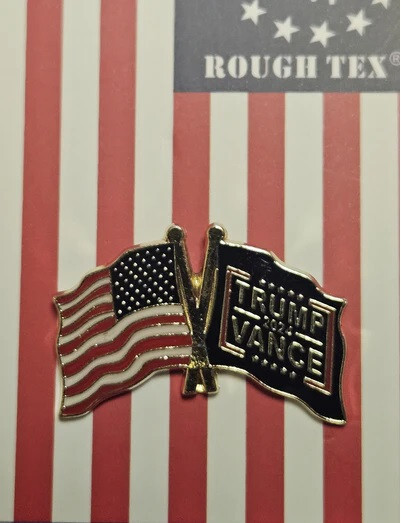 Trump VANCE (47) Make America Great Again BLUE Bike Motorcycle Hat Cap lapel Pin