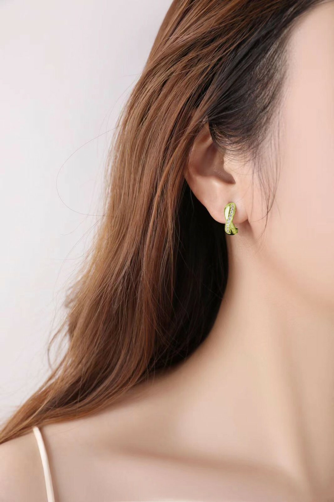 1/2 Ct Simulated Diamond Hoop Earrings Women Men Earrings 14K Gold Plated Silver