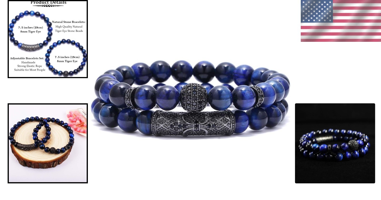 Handmade Tiger Eye Bead Bracelet – Fashionable Healing Jewelry for Mindfulness