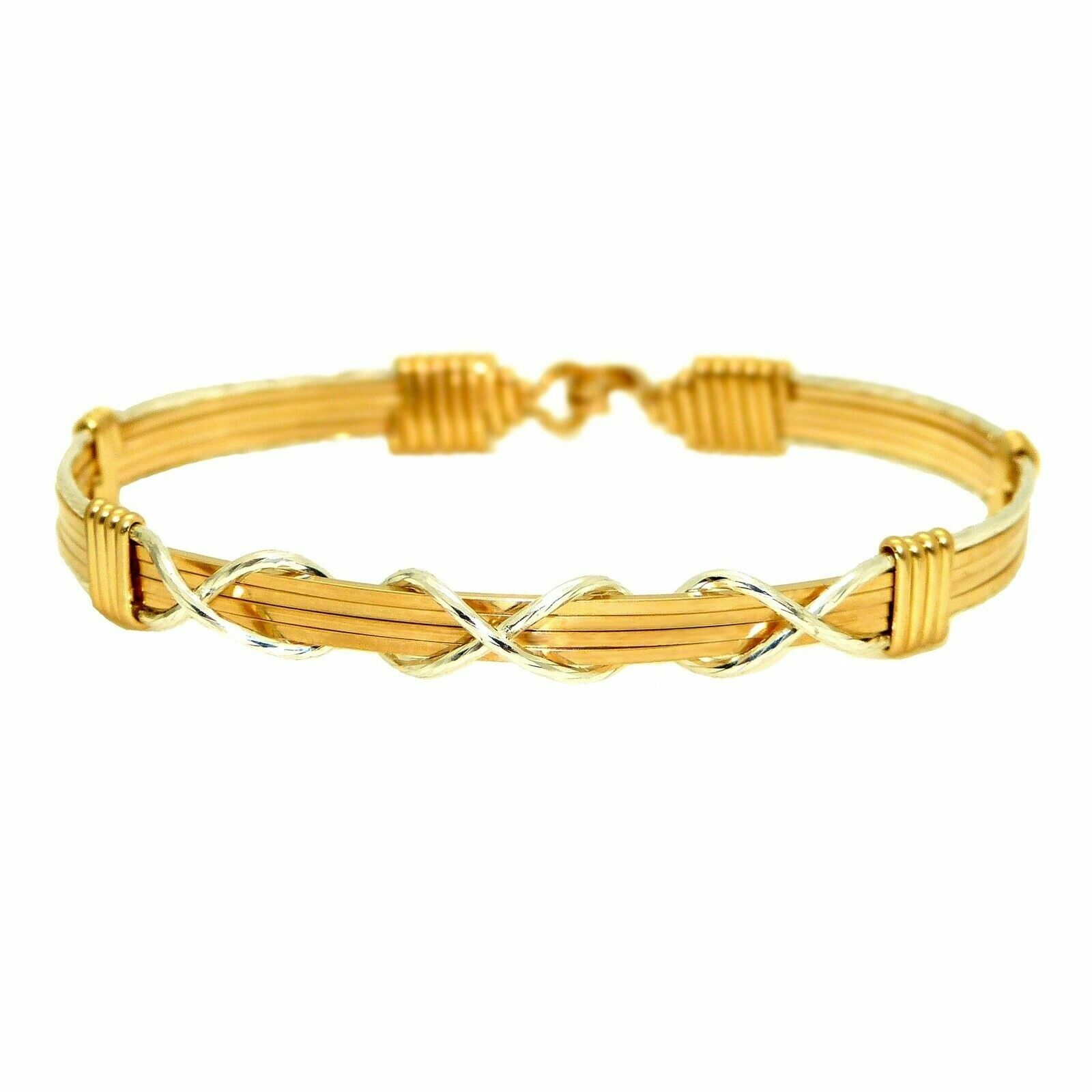 Ronaldo I LOVE YOU FOREVER Gold, Silver Bracelet