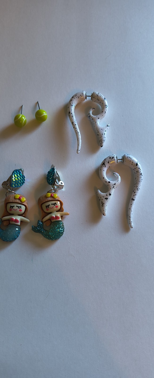 Earrings Lot Statement Novelty Multicolor Animals Cross Shark Gauges Mermaid