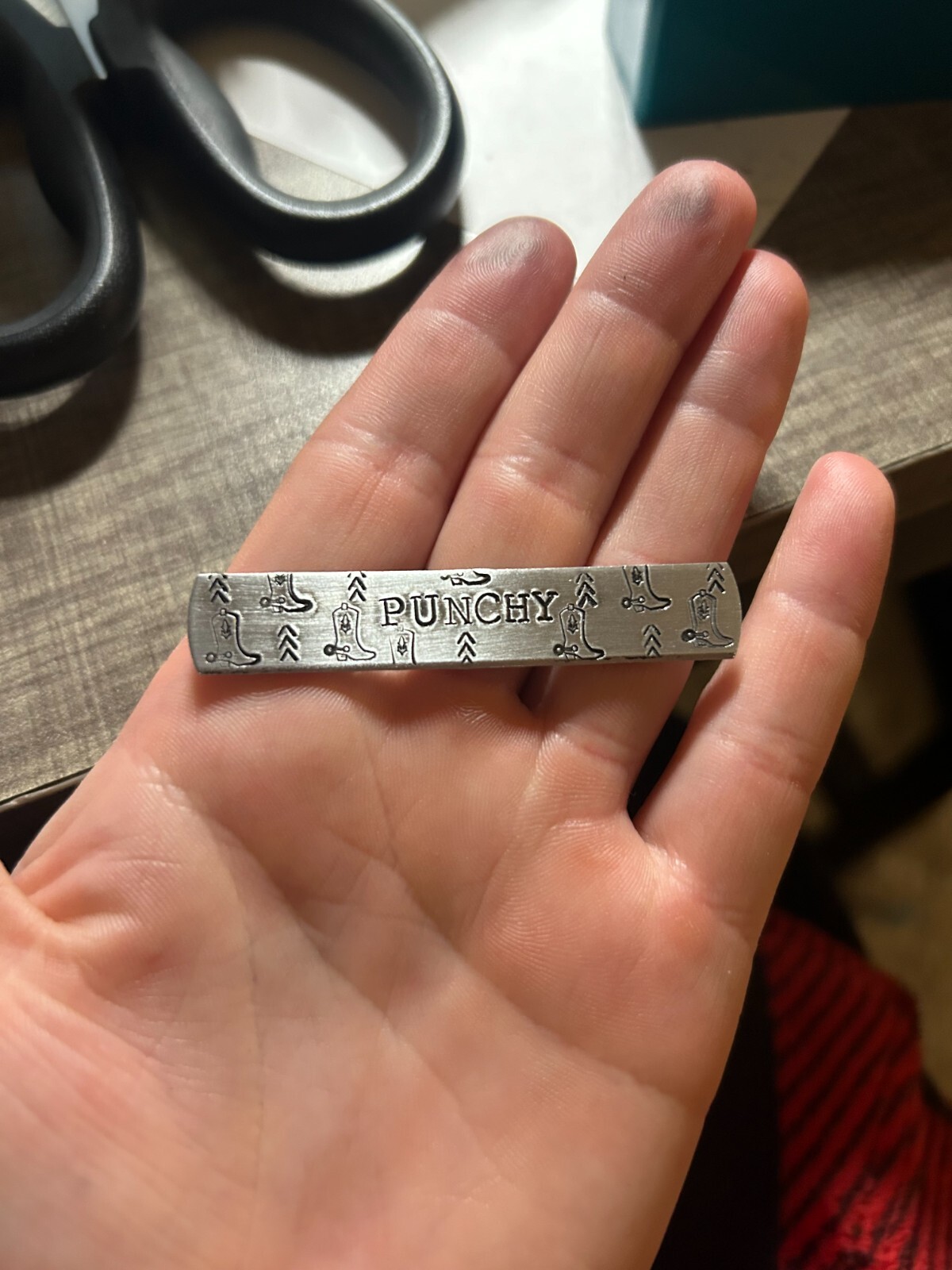 Western Punchy Ring! Custom hand made metal stamp ring!