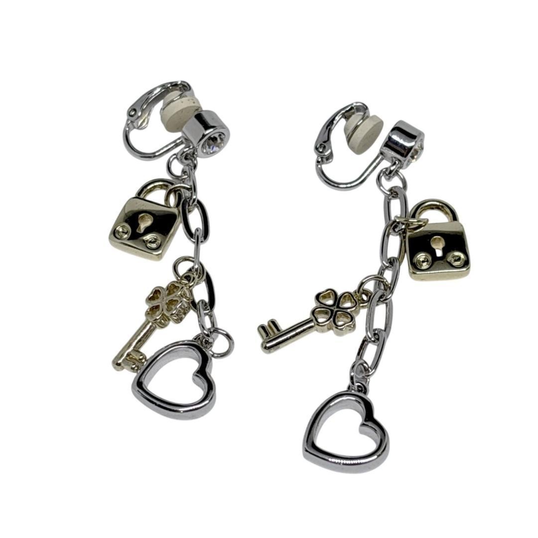 SWAROVSKI Crystal Key Motif Heart Necklace B