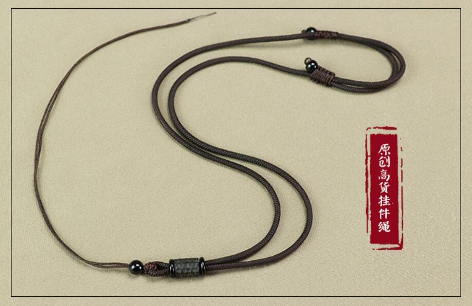 2 PCS Natural Ebony Cord String Necklace for Pendant Chain for Pendant