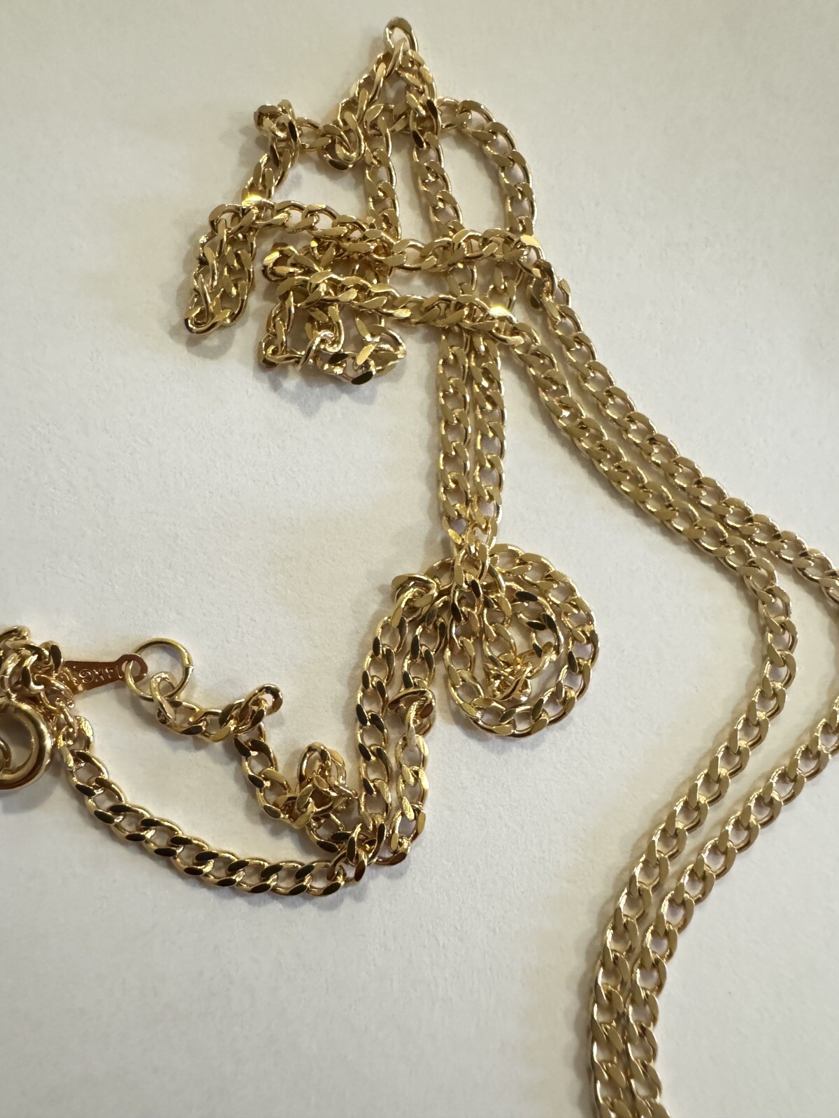 14k Gold Filled Chain With Pendant Unisex Holy Spirit 23.5 in Not Solid Gold