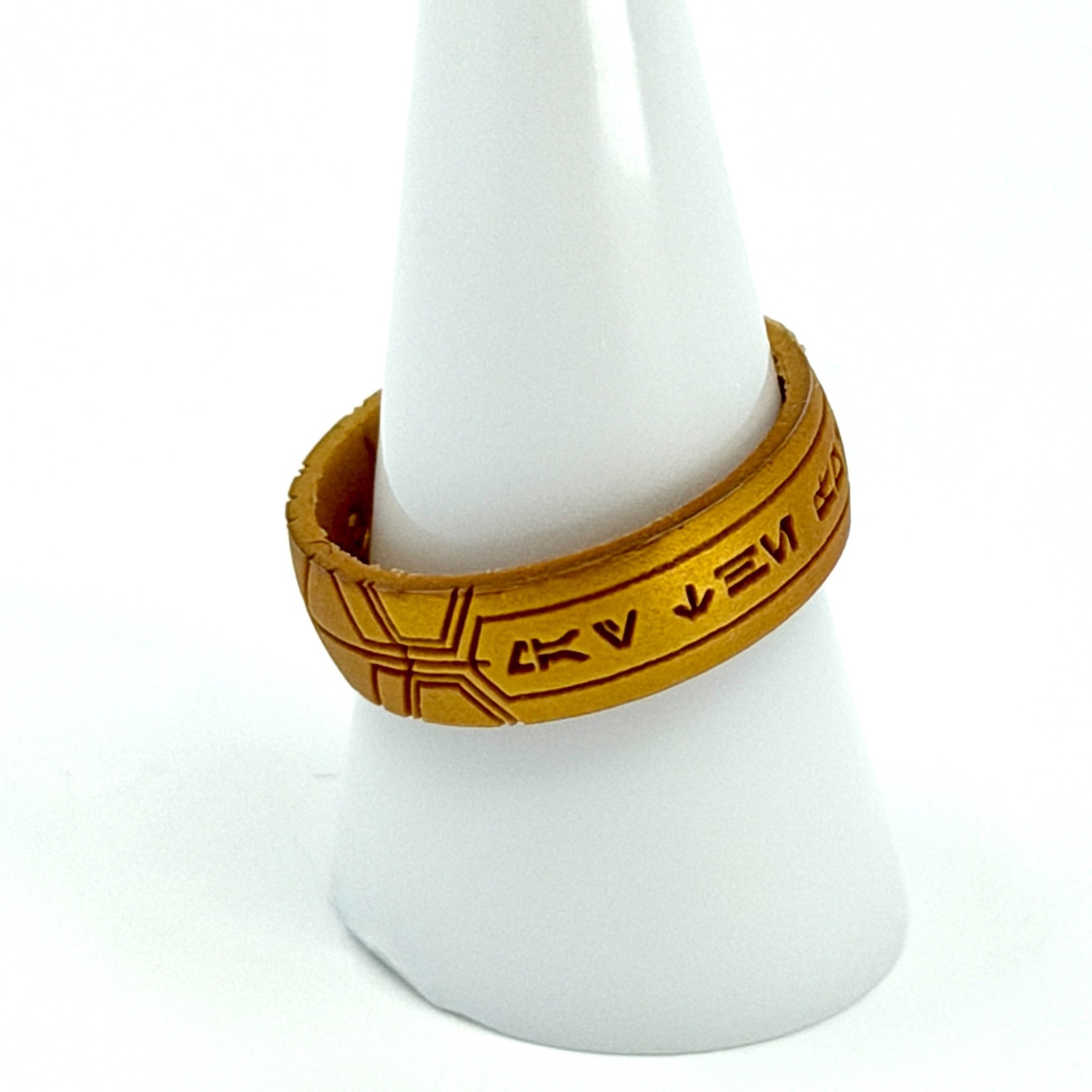Enso Star Wars Silicone Ring May the Force Be With Aurebesh Gold Pick a Size
