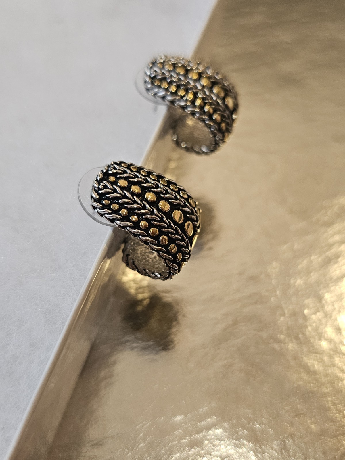 Jewels by Park Lane ENTOURAGE earrings in silver and gold
