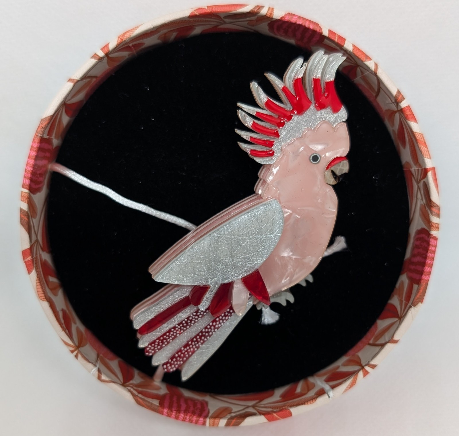 Erstwilder “Major Mitch” Brooch – Jocelyn Proust 2021 – Pink Cockatoo – NIB
