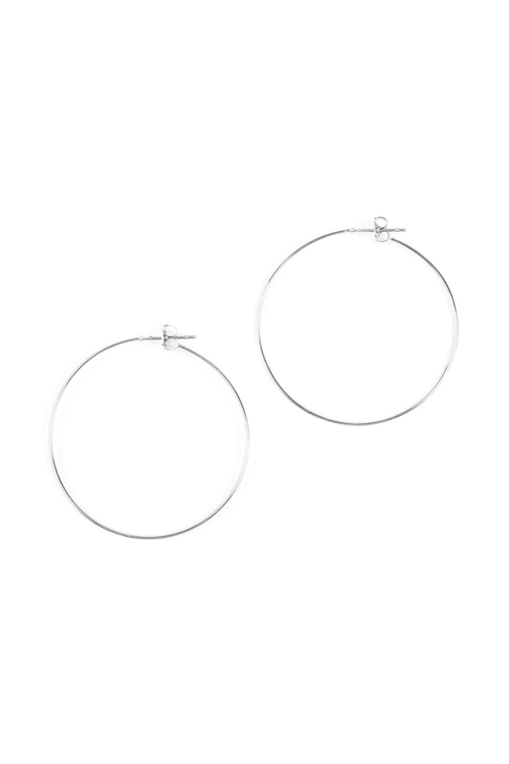 40mm Wire Hoop Earrings