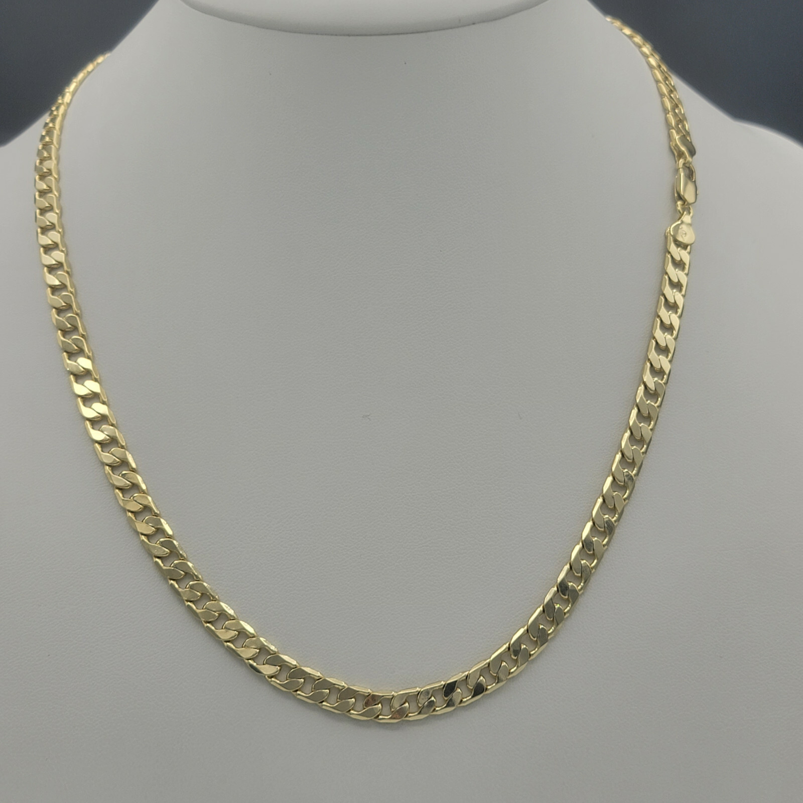 14K Gold Plated Cuban Chain Necklace. Men Women – 6mm – 24 inches