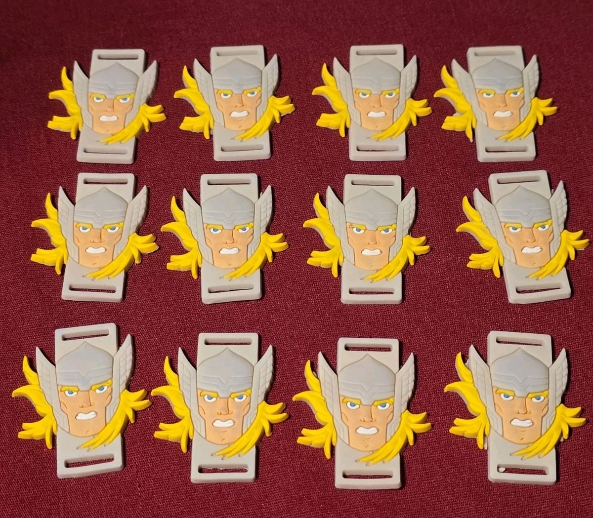 12 Marvel THOR Charm Slides for Bracelet PARTY FAVOR New Boys Or Girls