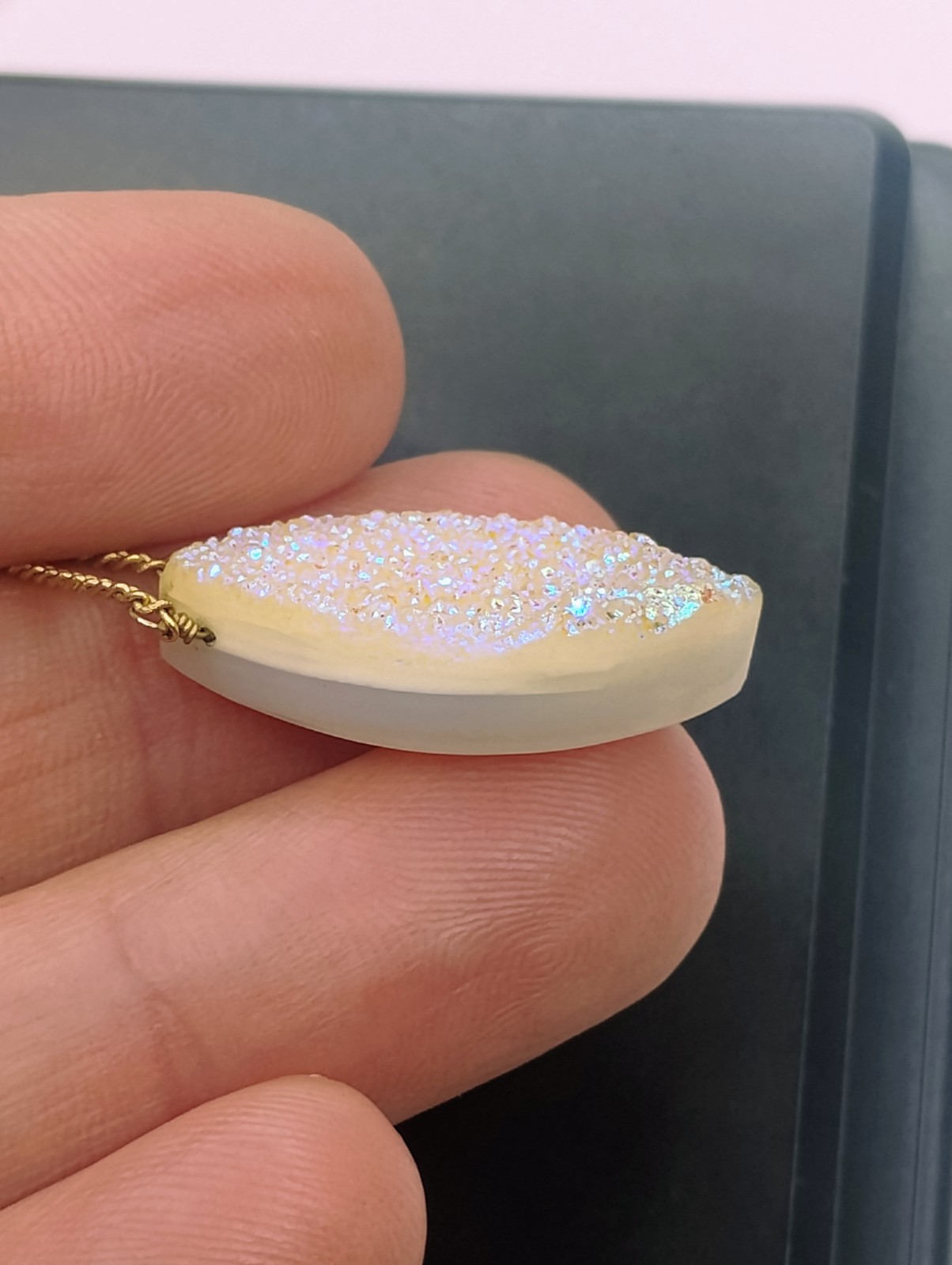 Luna Norte Druzy Pendant Necklace