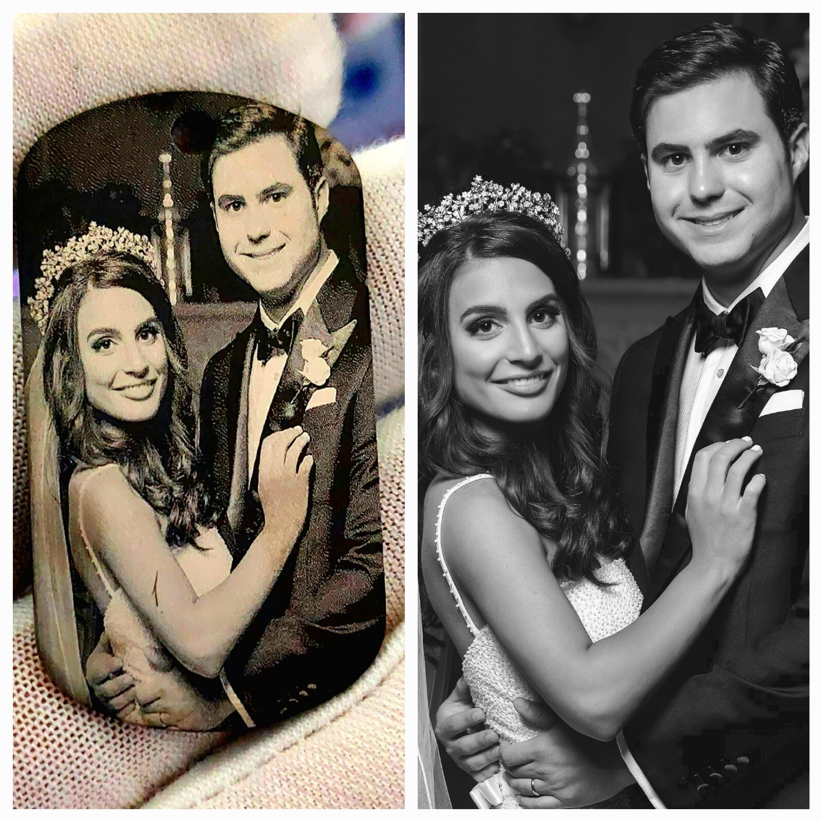 Engraving Your Family Pictures As Keychain Or Necklace 1 Pcs