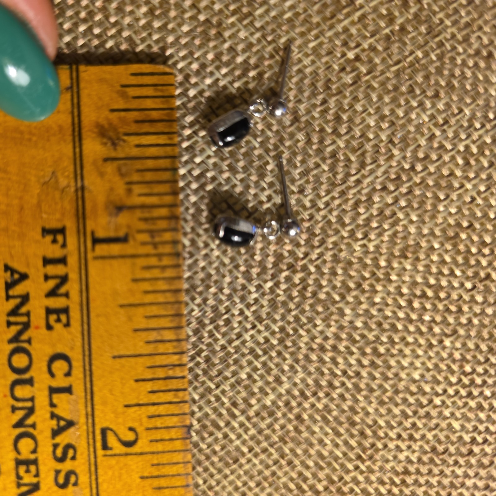 Black Onyx And Silver Plated Dangle Earrings