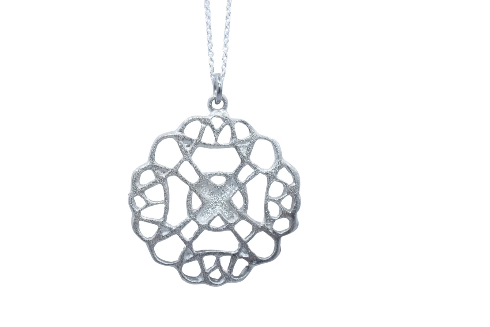 10th Anniversary Tin Pendant Intricate Swirl Design Pendant/Necklace. Wedding .