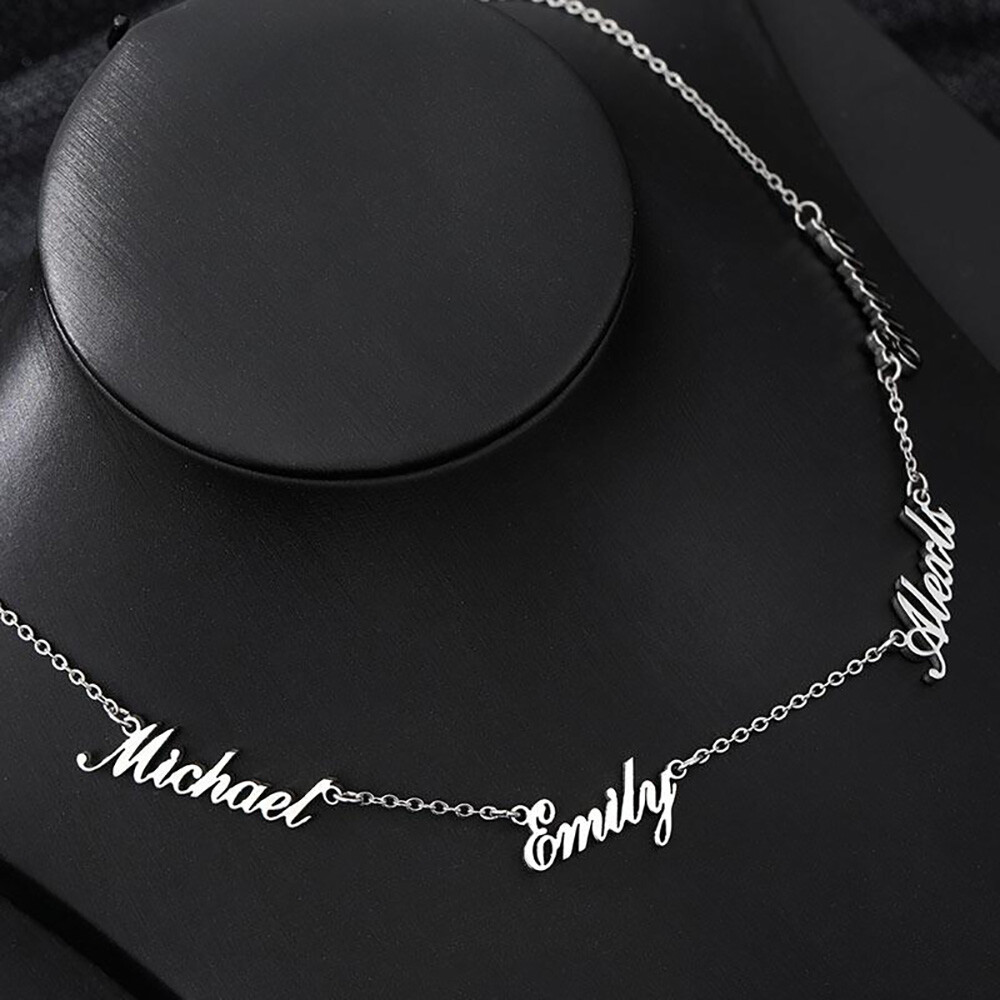 NewVassago Custom Necklace Personalized Multiple Names Necklace For FamilyCouple