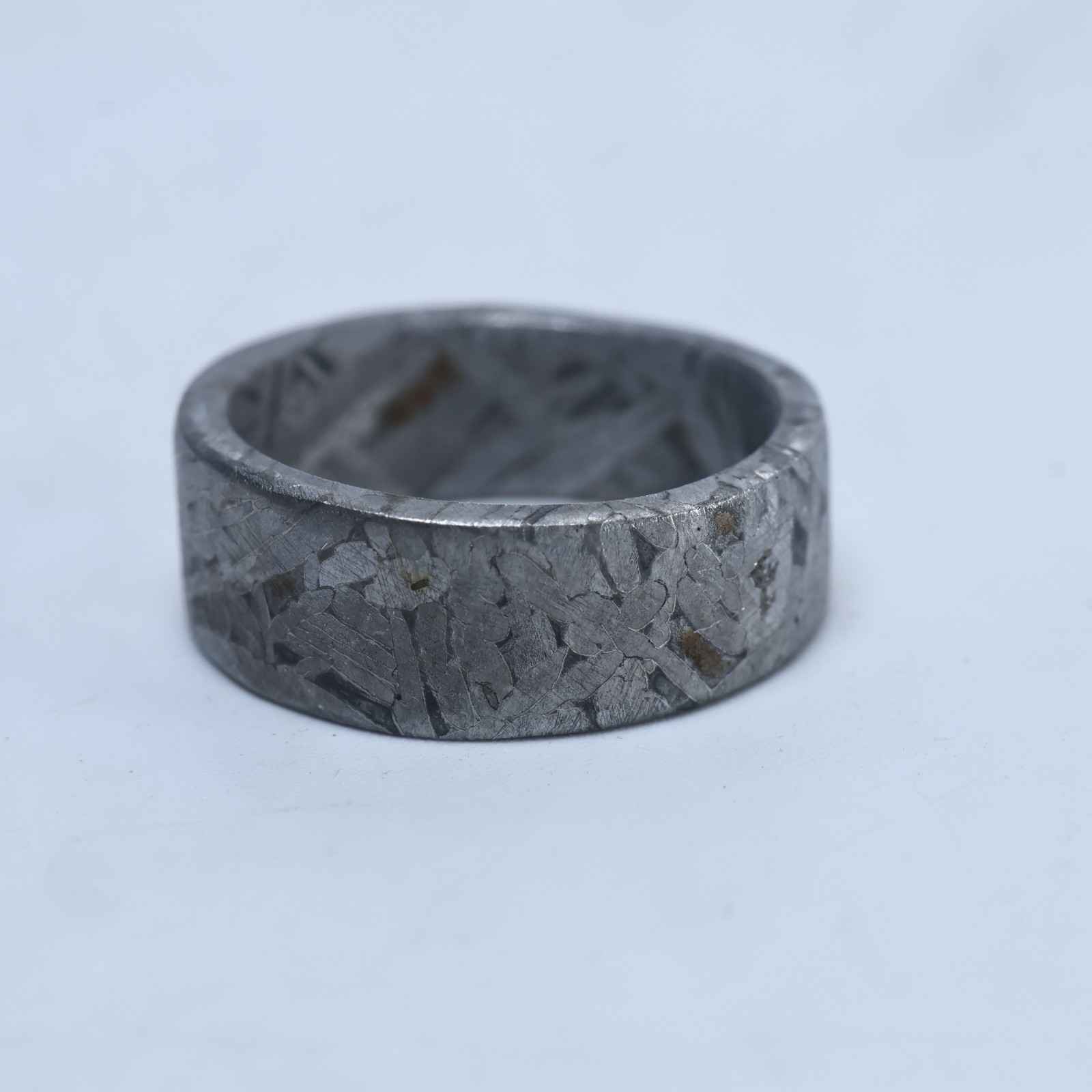 meteorite ring Natural meteorite carving crater ring, holiday gift