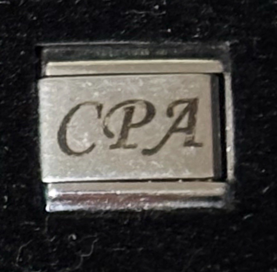 CPA Laser Italian Charm Link 9MM K18
