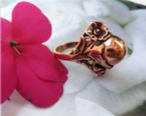 Solid Copper Band Ring CR035. – 3/8″ inch tall. – Available in size 5 only.