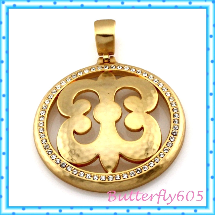 Brighton Royale Versailles Crystal Brushed Gold Removable Pendant NO CHAIN