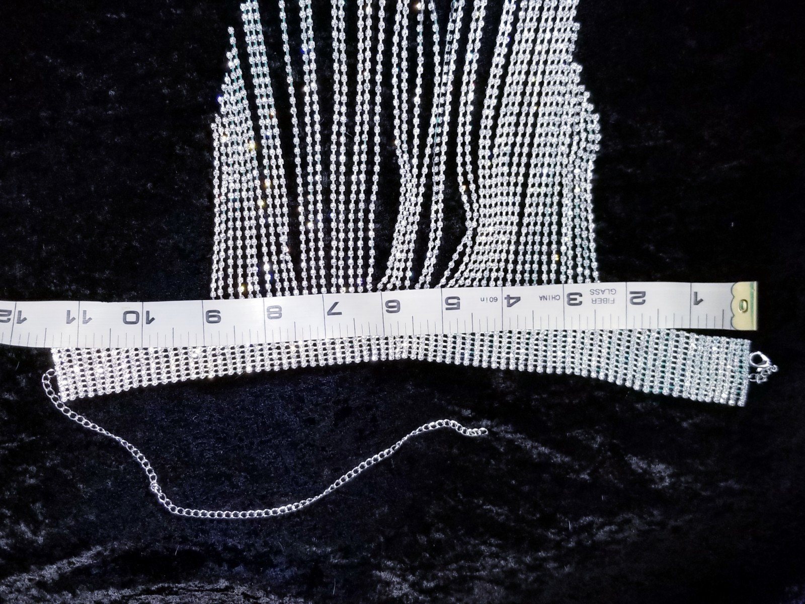 Clear Crystal Choker Rhinestone Crystal Necklace Bridal Prom Pageant Jewelry