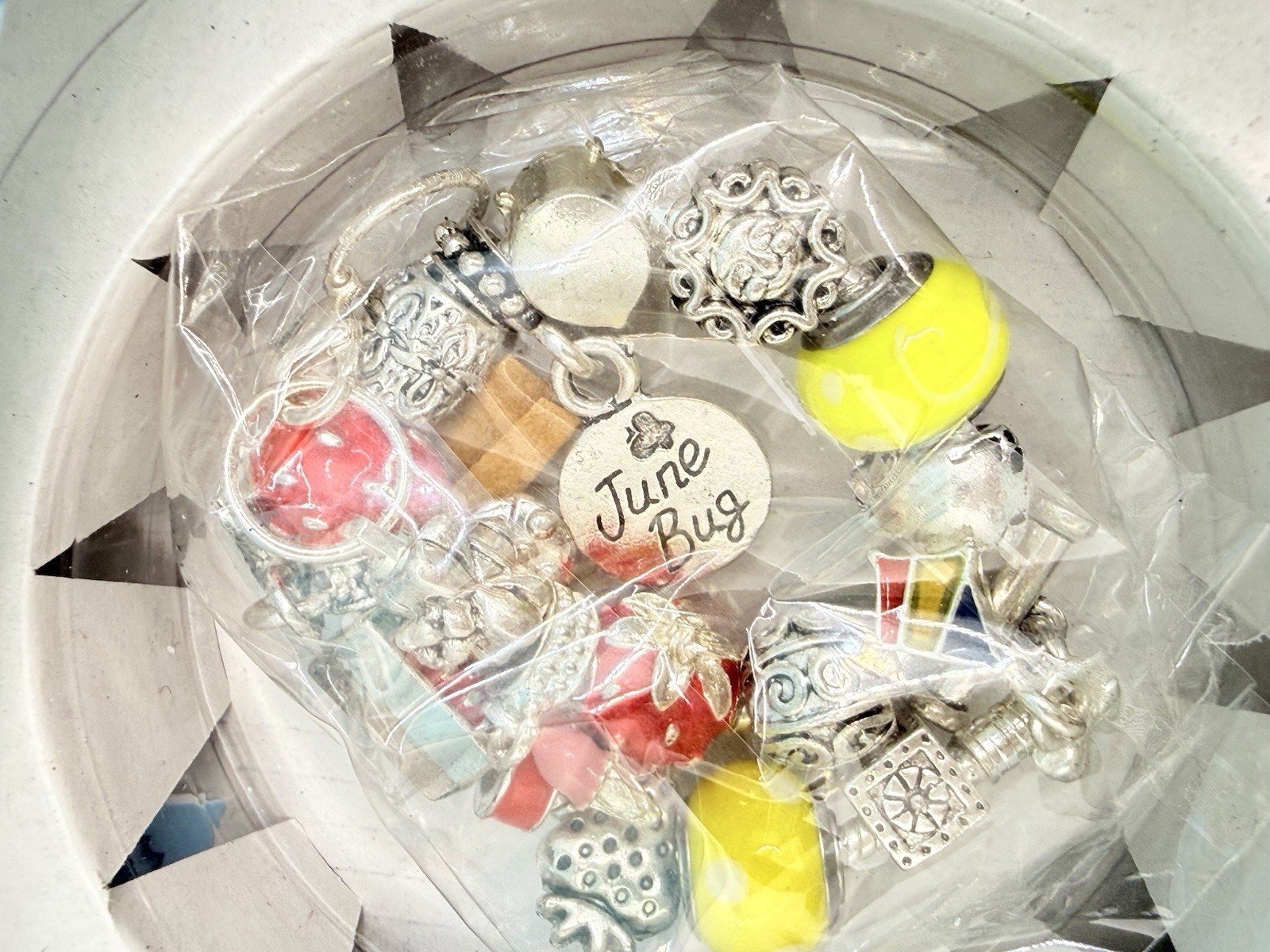 (4) Willabee Ward Charm Bracelet Months of the Year Mother Day 4th Of July Day